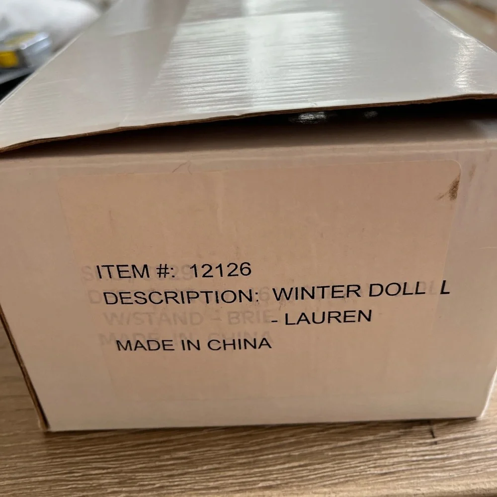 Vintage Winter Porcelain Doll, Lauren, Heritage Signature Collection